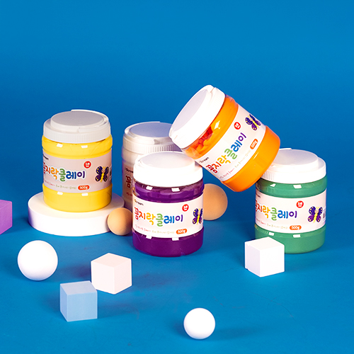 꼼지락 클레이 대용량 500g(11색 택1)